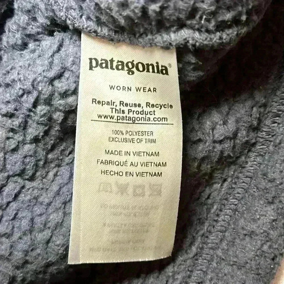 Patagonia Women's Los Gatos Smolder Blue 1/4 Zip Pullover Women’s Size Small - Picture 9 of 12